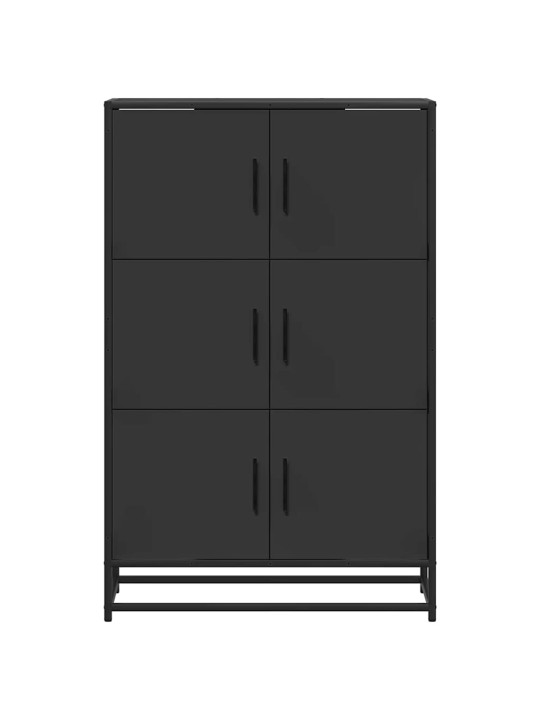 HIGHBOARD BLACK 68X35X106,5 CM ENGINEERED WOOD AND METAL