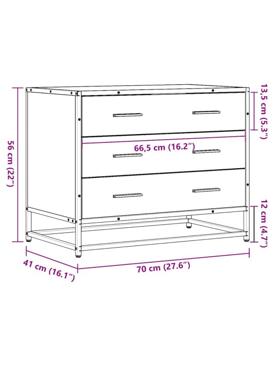 SAHTLIKAPP MUST 70X41X56 CM ENGINEERED WOOD