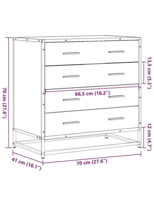 SAHTLIKAPP SUITSUTAMM 70X41X70 CM ENGINEERED WOOD