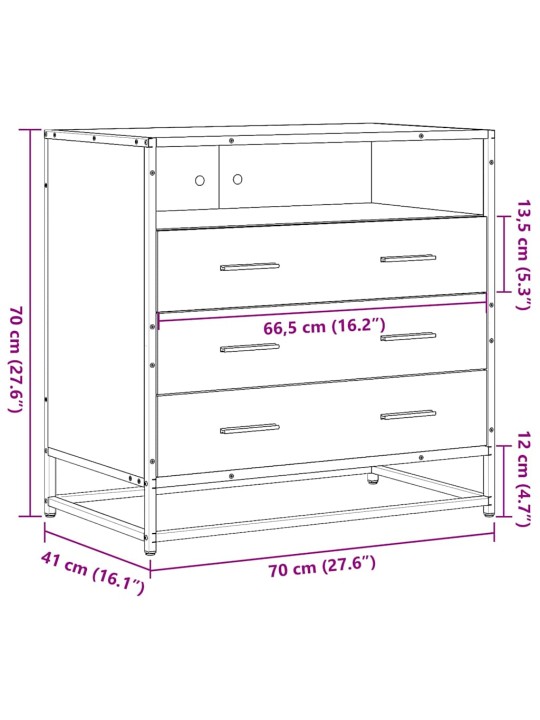 SAHTLIKAPP SUITSUTAMM 70X41X70 CM ENGINEERED WOOD