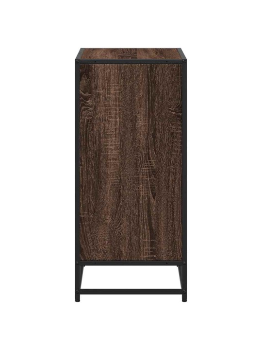 RAAMATUKAPP, PRUUN TAMM, 60X35X76 CM, TEHISPUIT