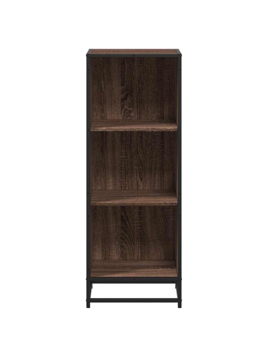 RAAMATUKAPP, PRUUN TAMM, 40X35X107,5 CM, TEHISPUIT