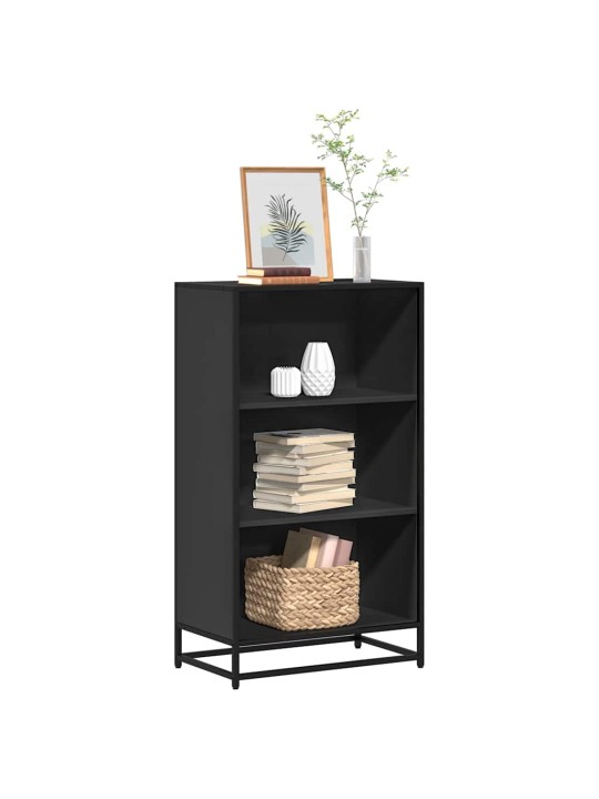 RAAMATUKAPP MUST 60X35X107,5 CM ENGINEERED WOOD
