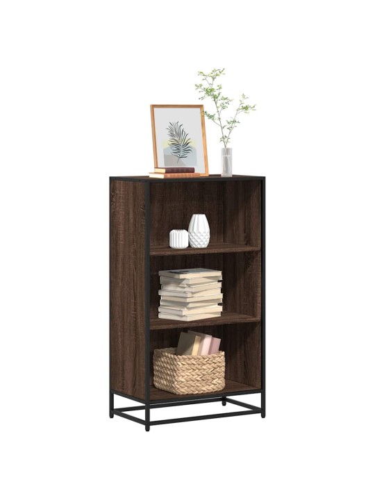 RAAMATUKAPP PRUUN TAMM 60X35X107,5 CM ENGINEERED WOOD