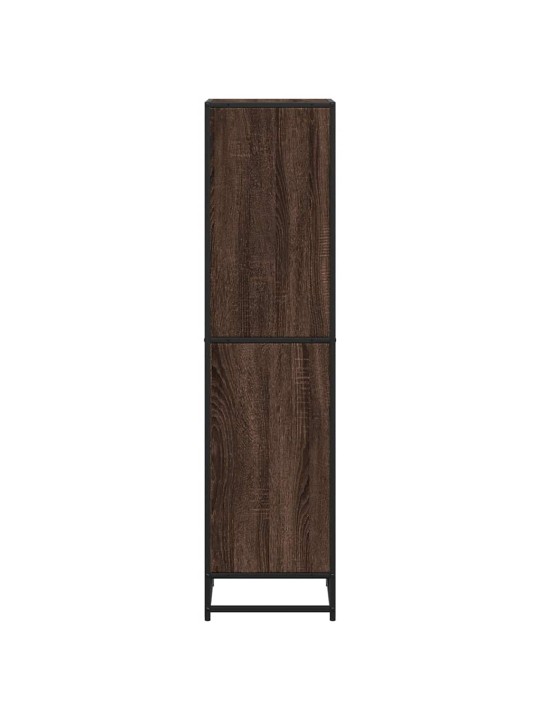 RAAMATUKAPP, PRUUN TAMM, 40X35X139 CM, TEHISPUIT