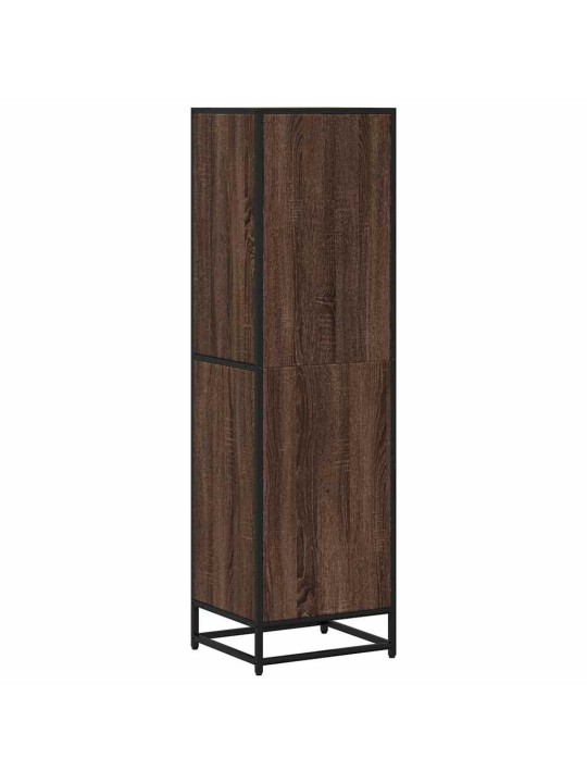 RAAMATUKAPP, PRUUN TAMM, 40X35X139 CM, TEHISPUIT