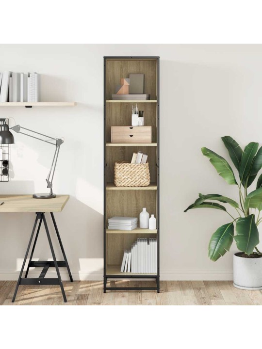 RAAMATURIIUL SONOMA TAMM 40X35X170,5 CM PUITLAASTPLAAT