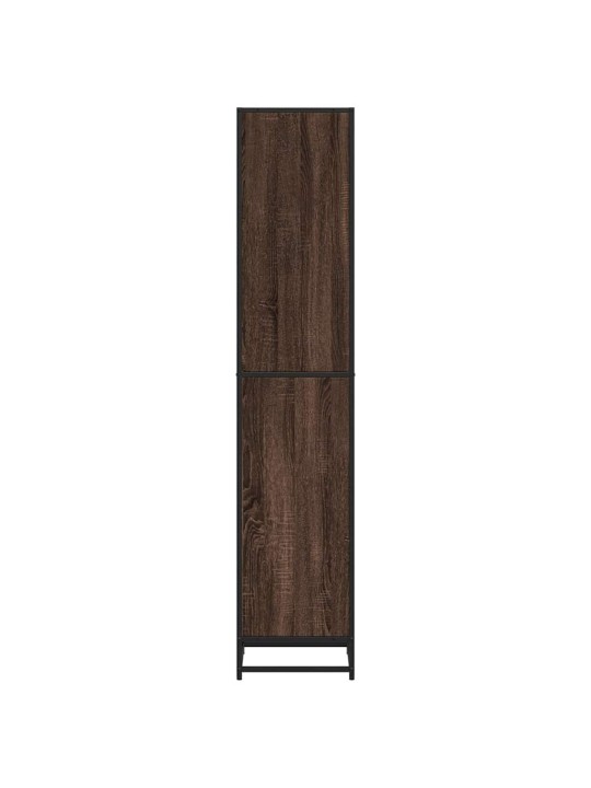 RAAMATUKAPP, PRUUN TAMM, 40X35X170,5 CM, TEHISPUIT