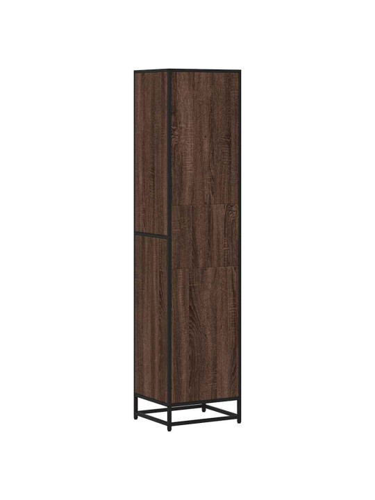 RAAMATUKAPP, PRUUN TAMM, 40X35X170,5 CM, TEHISPUIT