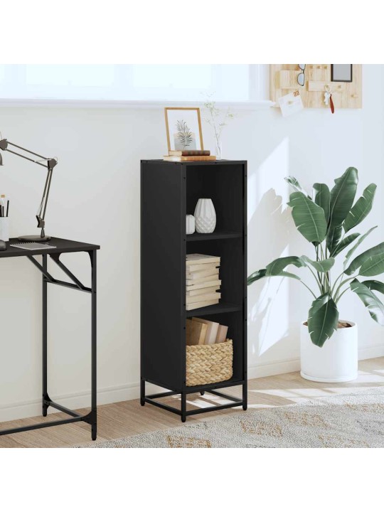 RAAMATUKAPP MUST 33,5X33X107,5 CM ENGINEERED WOOD