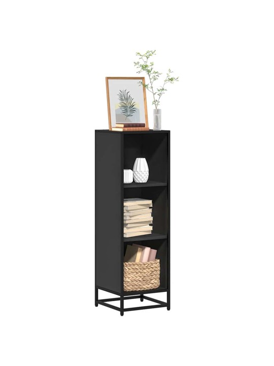 RAAMATUKAPP MUST 33,5X33X107,5 CM ENGINEERED WOOD