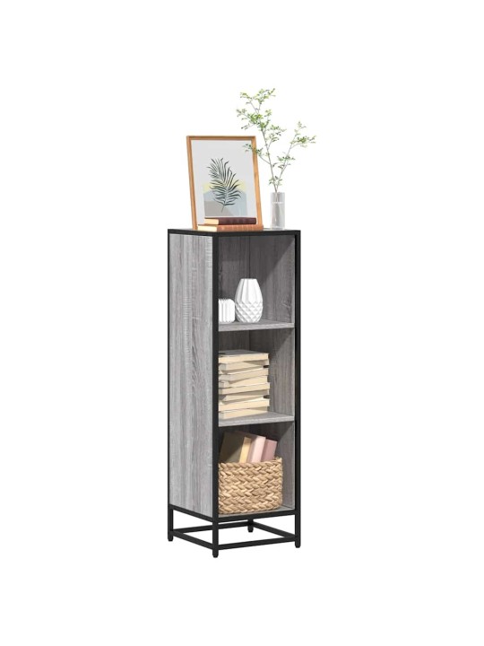 RAAMATUKAPP, HALL SONOMA TAMM, 33,5X33X107,5 CM, TEHISPUIT