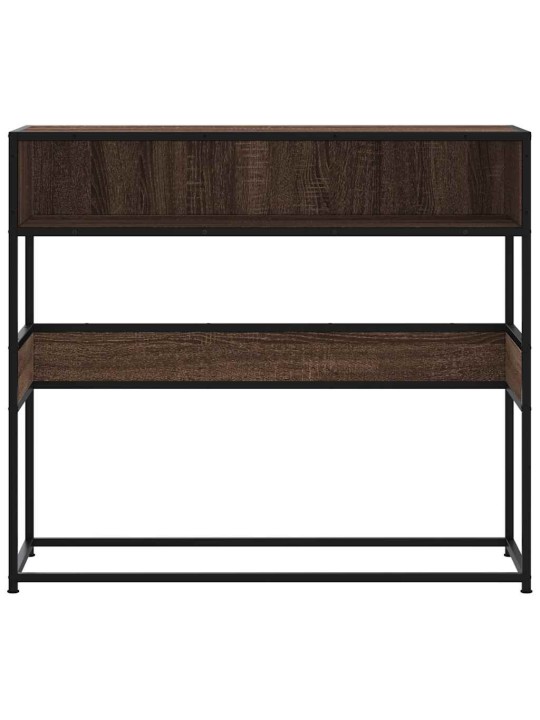 KONSOOLLAUD PRUUN TAMM 90X35X80 CM ENGINEERED WOOD