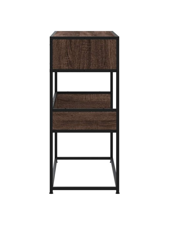 KONSOOLLAUD PRUUN TAMM 90X35X80 CM ENGINEERED WOOD