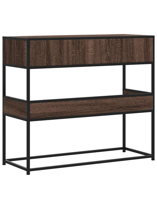 KONSOOLLAUD PRUUN TAMM 90X35X80 CM ENGINEERED WOOD