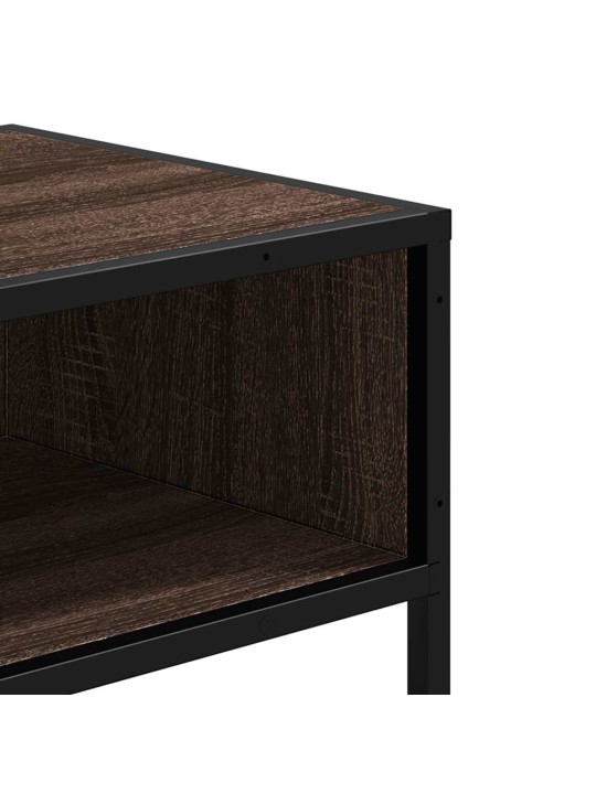 KONSOOLLAUD PRUUN TAMM 90X35X80 CM ENGINEERED WOOD