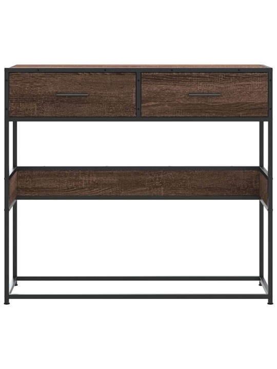 KONSOOLLAUD PRUUN TAMM 90X35X80 CM ENGINEERED WOOD