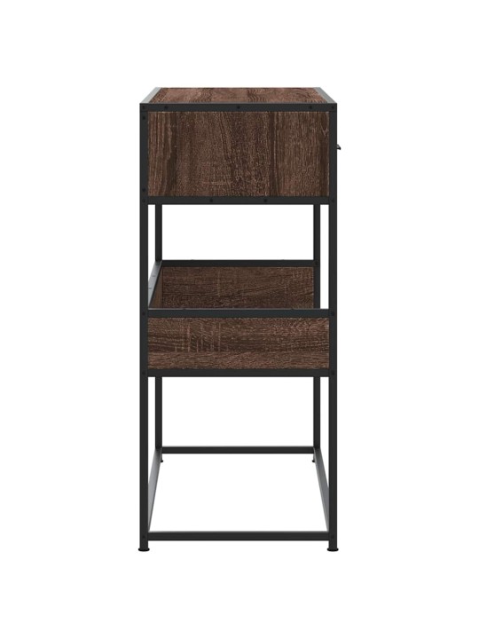 KONSOOLLAUD PRUUN TAMM 90X35X80 CM ENGINEERED WOOD