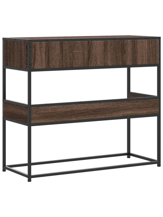 KONSOOLLAUD PRUUN TAMM 90X35X80 CM ENGINEERED WOOD