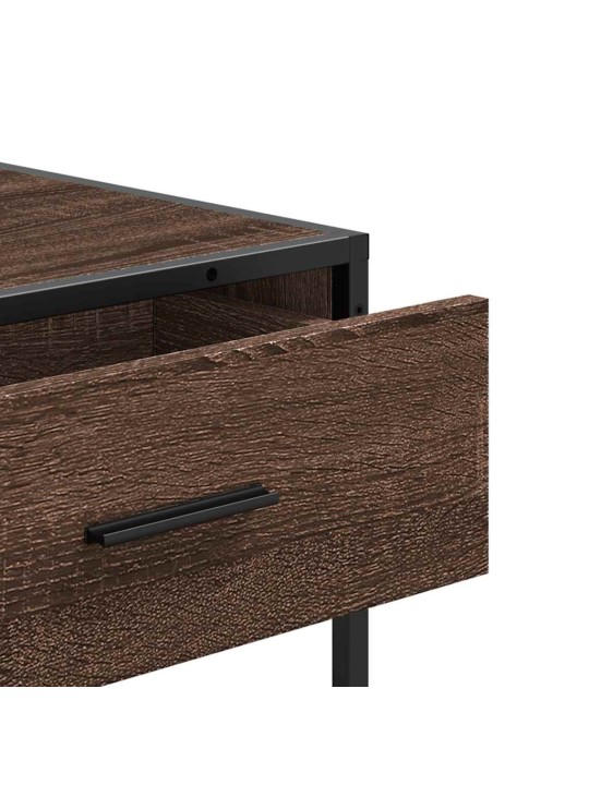 KONSOOLLAUD PRUUN TAMM 90X35X80 CM ENGINEERED WOOD