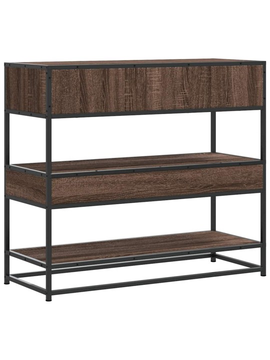 KONSOOLLAUD PRUUN TAMM 90X35X80 CM ENGINEERED WOOD