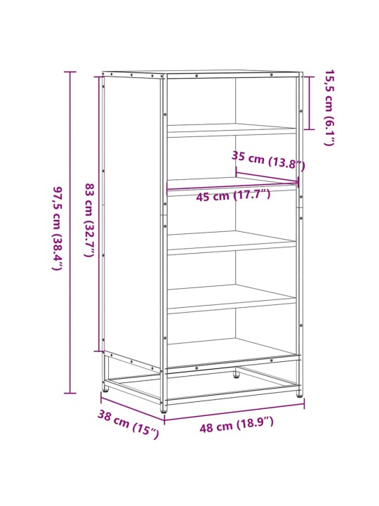 KINGARIIUL SUITSUTAMM 48X38X97,5 CM EHITUSPUIT