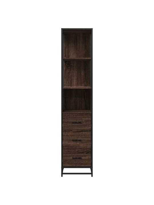 VANNITOAKAPP PRUUN TAMM 35X37,5X166 CM EHITUSPUIT