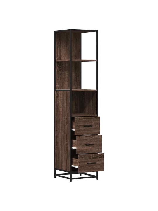 VANNITOAKAPP PRUUN TAMM 35X37,5X166 CM EHITUSPUIT