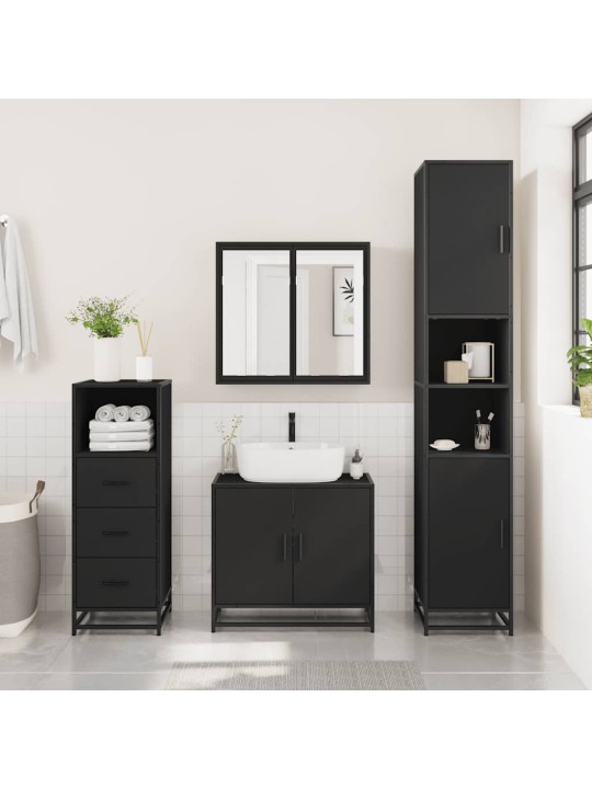 VANNITOA KAPP MUST 35X37,5X100 CM ENGINEERED WOOD