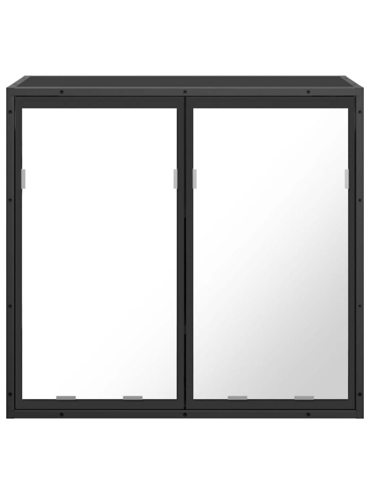VANNITOA PEEGELKAPP MUST 65X20X60 CM ENGINEERED WOOD