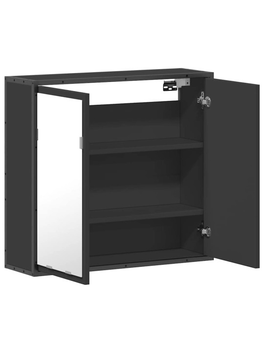 VANNITOA PEEGELKAPP MUST 65X20X60 CM ENGINEERED WOOD