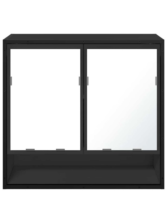 VANNITOA PEEGELKAPP MUST 65X20X60 CM ENGINEERED WOOD