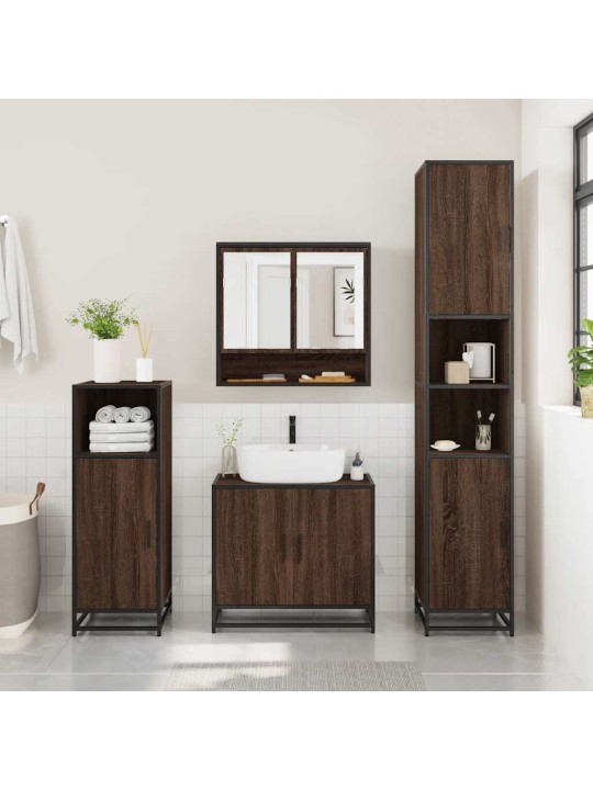 VANNITOA PEEGELKAPP PRUUN TAMM 65X20X60 CM EHITUSPUIT