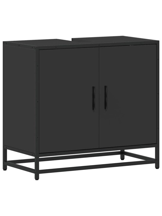 VANNITOA VALAMUKAPP MUST 65X33X60 CM ENGINEERED WOOD