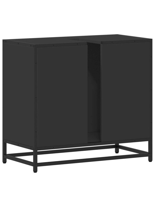 VANNITOA VALAMUKAPP MUST 65X33X60 CM ENGINEERED WOOD
