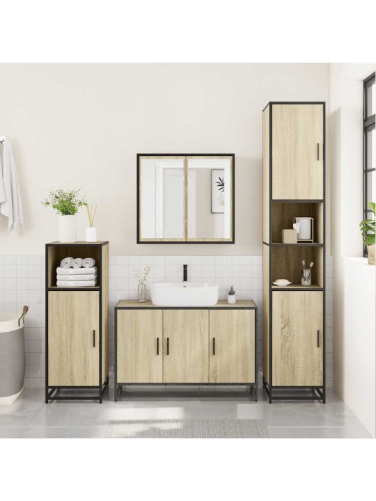 VANNITOA VALAMUKAPP SONOMA TAMM 90X33X60 CM EHITUSPUIT