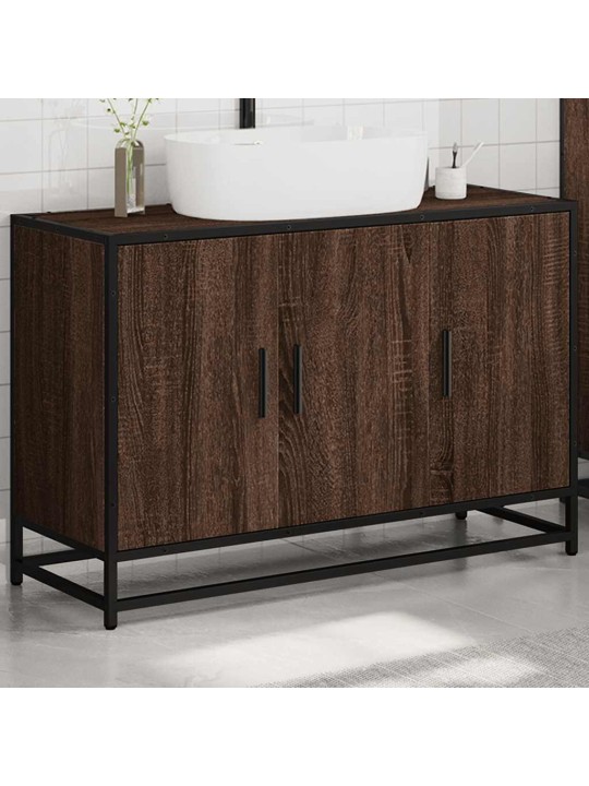 VANNITOA VALAMUKAPP PRUUN TAMM 90X33X60 CM EHITUSPUIT
