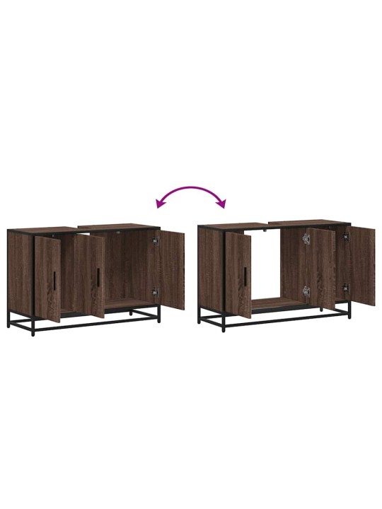 VANNITOA VALAMUKAPP PRUUN TAMM 90X33X60 CM EHITUSPUIT