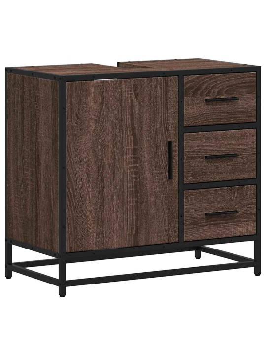 VANNITOA VALAMUKAPP PRUUN TAMM 65X33X60 CM EHITUSPUIT