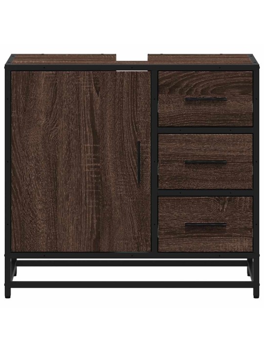VANNITOA VALAMUKAPP PRUUN TAMM 65X33X60 CM EHITUSPUIT