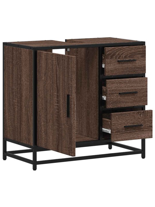 VANNITOA VALAMUKAPP PRUUN TAMM 65X33X60 CM EHITUSPUIT