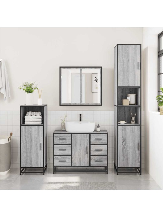 VANNITOAKAPP VALAMU, HALL SONOMA TAMM, 80X33X60 CM, TEHISPUIT
