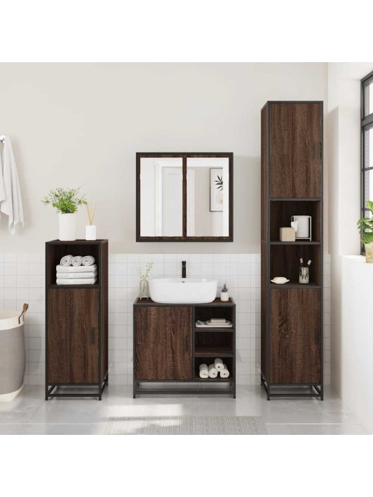 VANNITOA VALAMUKAPP PRUUN TAMM 65X33X60 CM EHITUSPUIT