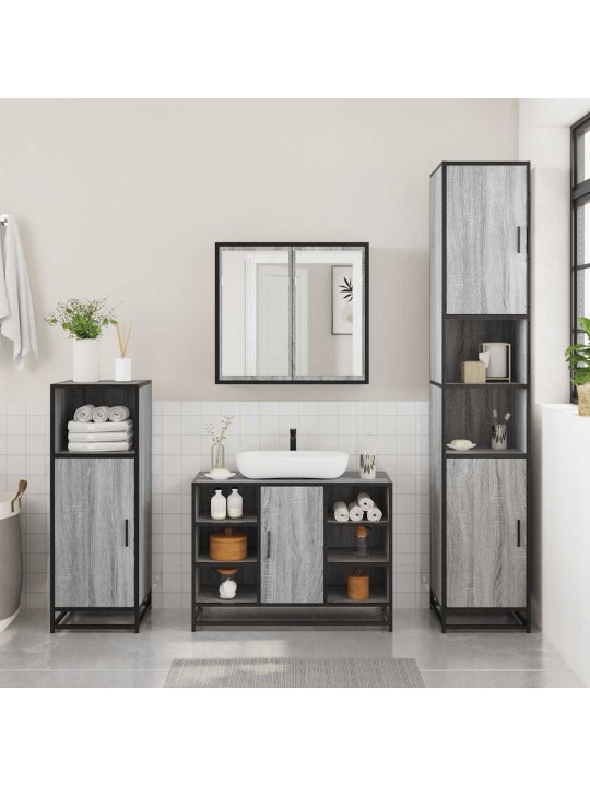 VANNITOAKAPP VALAMU, HALL SONOMA TAMM, 80X33X60 CM, TEHISPUIT