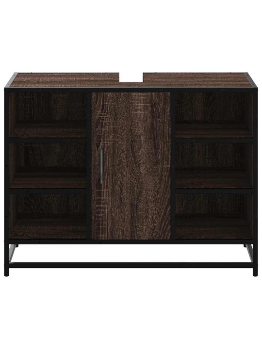 VANNITOAKAPP VALAMU, PRUUN TAMM, 80 X 33 X 60 CM, TEHISPUIT