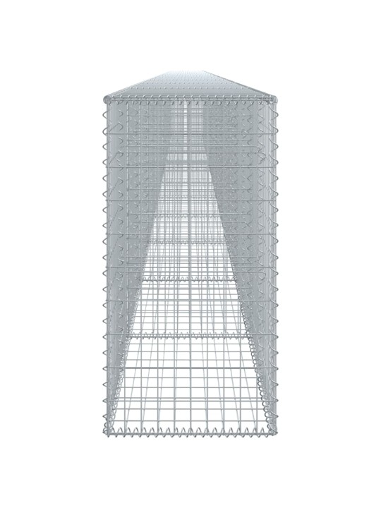 Kaanega gabioonkorv, 1200 x 50 x 100 cm, tsingitud raud
