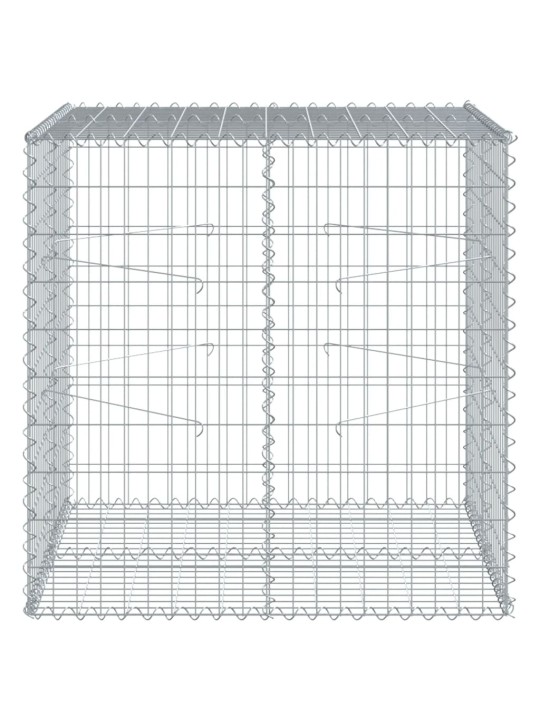 Kaanega gabioonkorv, 100x100x100 cm, tsingitud raud