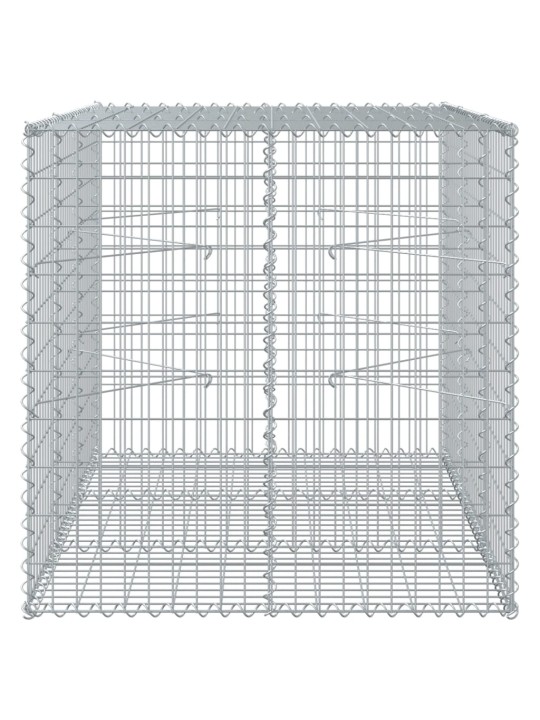 Kaanega gabioonkorv, 150 x 100 x 100 cm, tsingitud raud