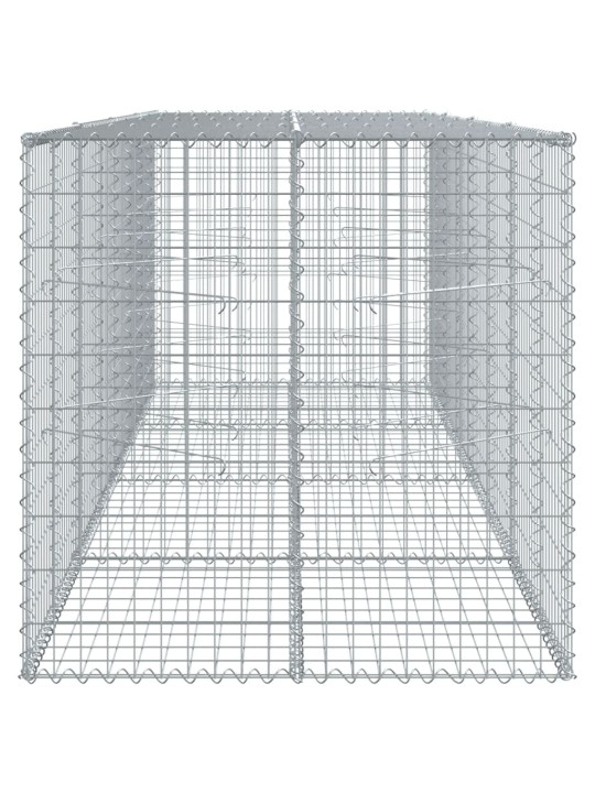 Kaanega gabioonkorv, 400x100x100 cm, tsingitud raud