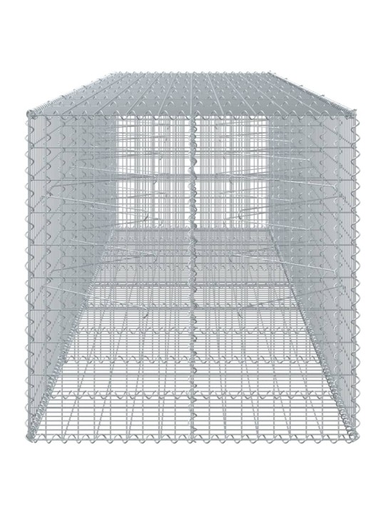 Kaanega gabioonkorv, 450 x 100 x 100 cm, tsingitud raud